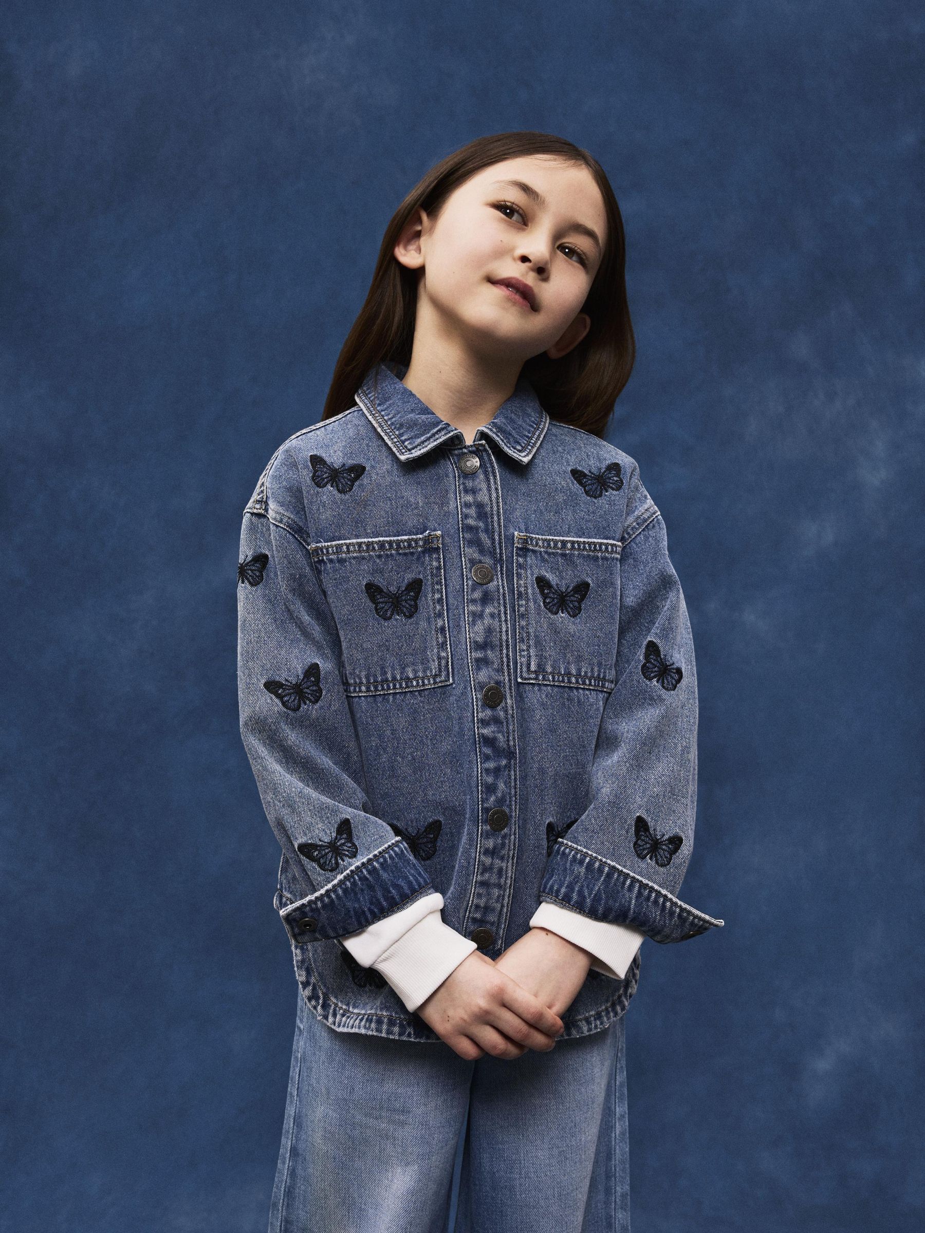 Butterfly denim jacket online
