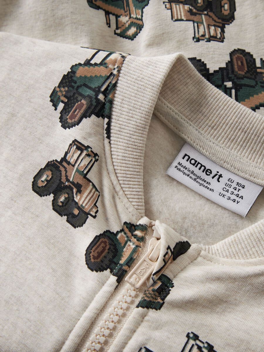 Carousel image 3 SWEAT CARDIGAN, Peyote Melange