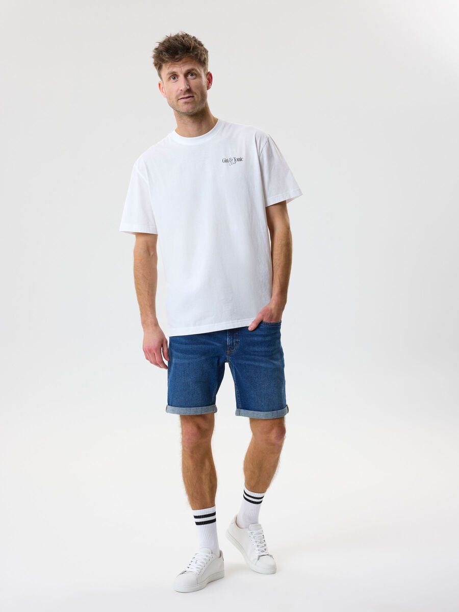 Product carousel image 1 PAQUETE DE 2 UNIDADES, RELAJADO, ESTAMPADO CAMISETA, Bright White