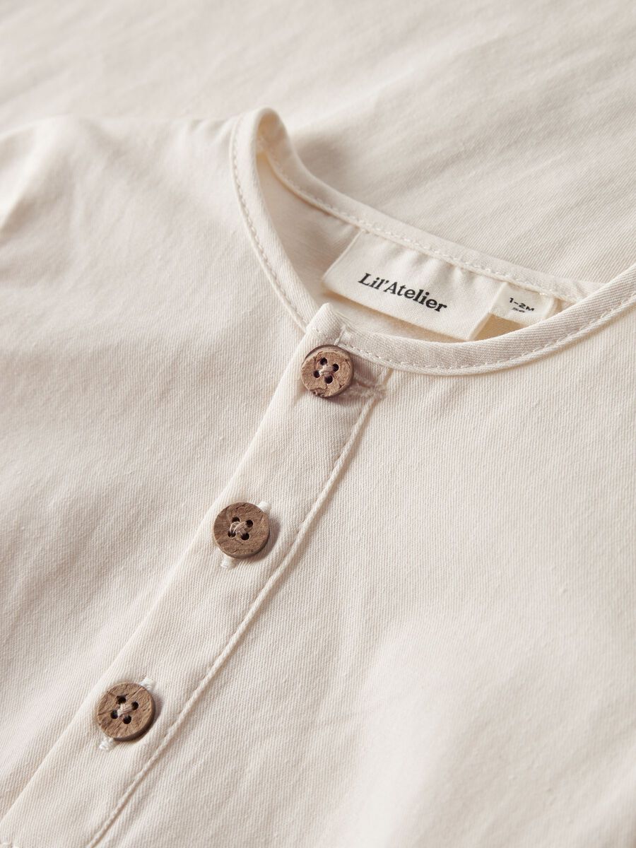 Carousel image 3 ORGANIC COTTON ROMPER, Turtledove