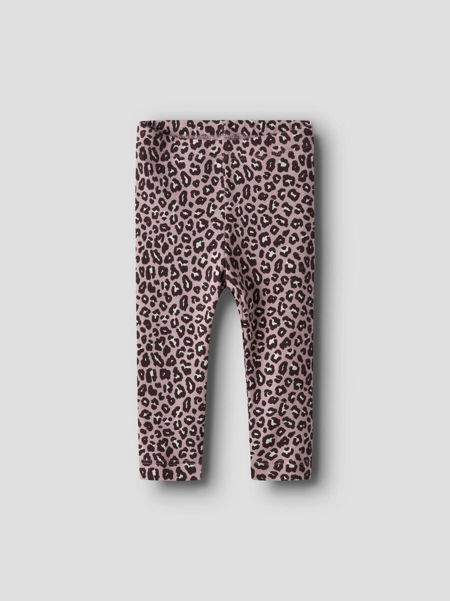 name it RIB KNIT LEGGINGS, Burnished Lilac, highres - 13249255_BurnishedLilac_003.jpg