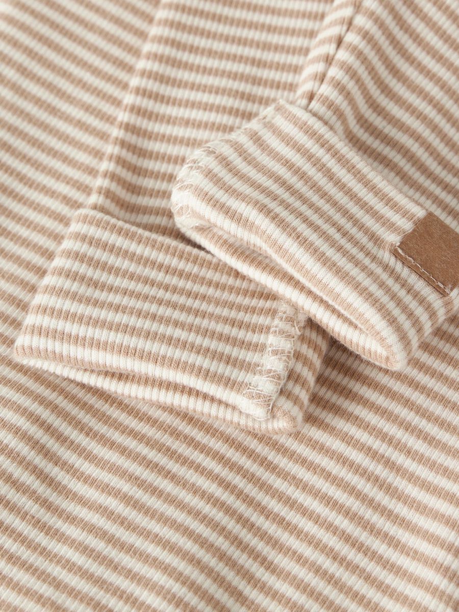Carousel image 4 STRIPED LEGGINGS, Antique White