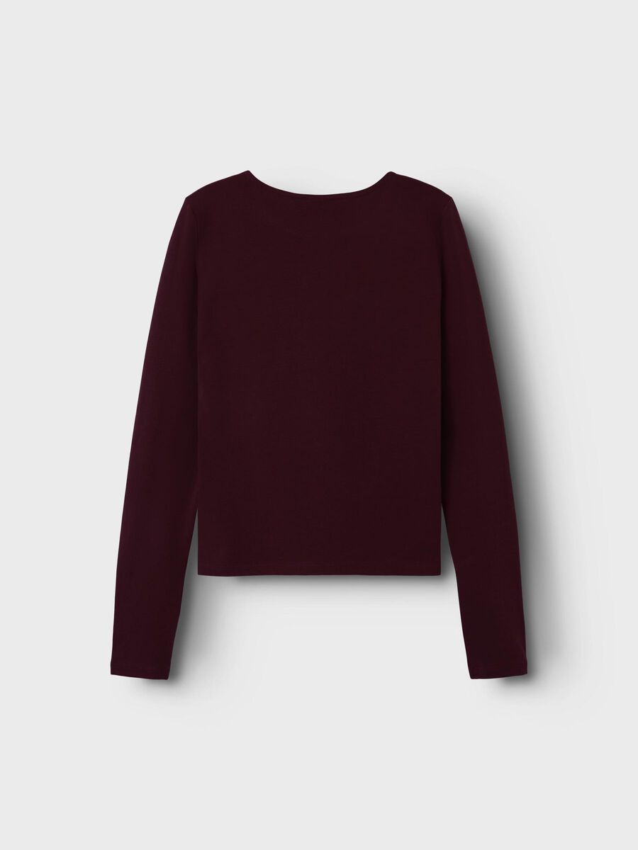 name it SLIM FIT LONG SLEEVED TOP, Windsor Wine, highres - 13248166_WindsorWine_002.jpg