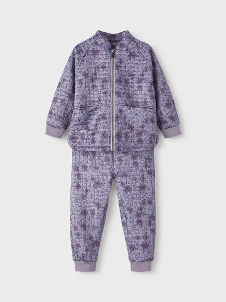 Name it FLOWER PRINT QUILTED OUTERWEAR, Lavender Gray, highres - 13216467_LavenderGray_003.jpg