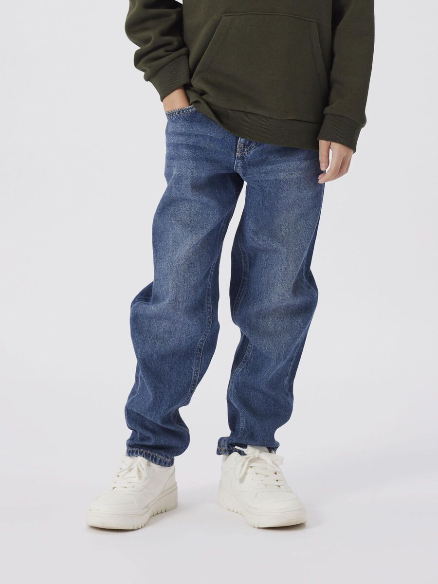 name it TAPERED FIT JEANS, Dark Blue Denim, highres - 13211702_DarkBlueDenim_008.jpg