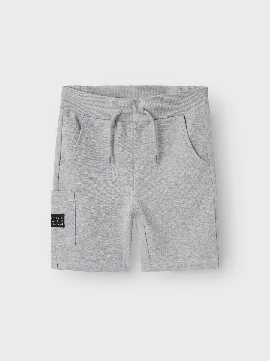 name it LANGE SWEATSHORTS, Grey Melange, highres - 13230041_GreyMelange_003.jpg