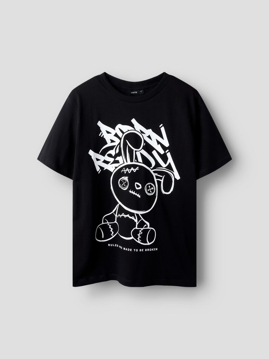 Name it LOOSE FIT T-SHIRT, Black, highres - 13250894_Black_1235045_003.jpg