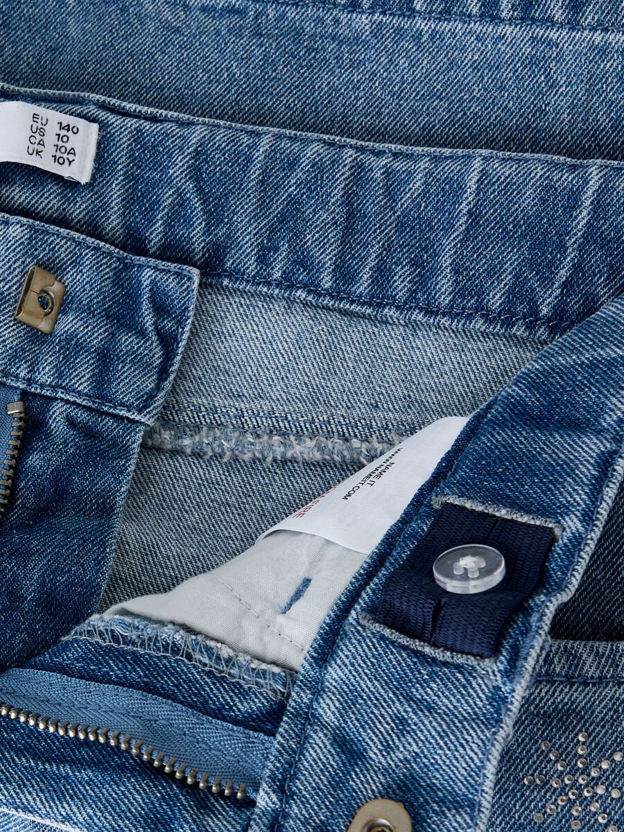 Carousel image - VIDA BEN JEANSSHORTS, Medium Blue Denim | 5