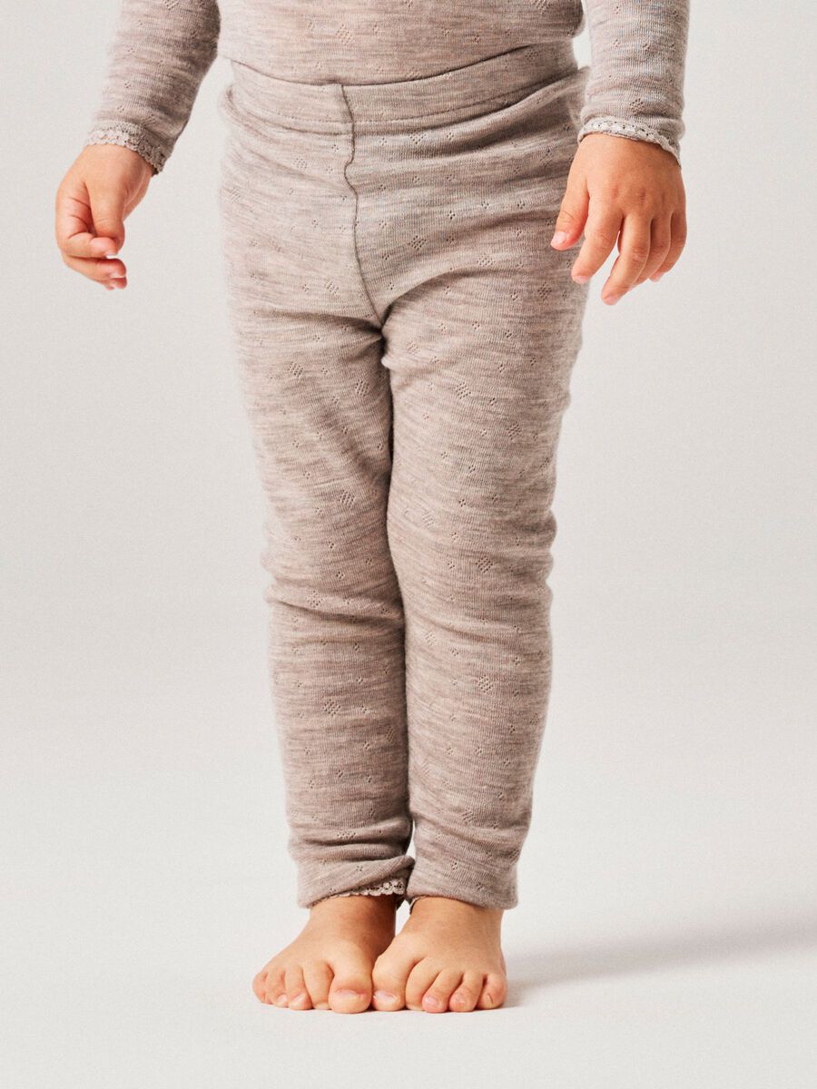 Carousel image - MERINO WOOL LEGGINGS, Satellite | 2