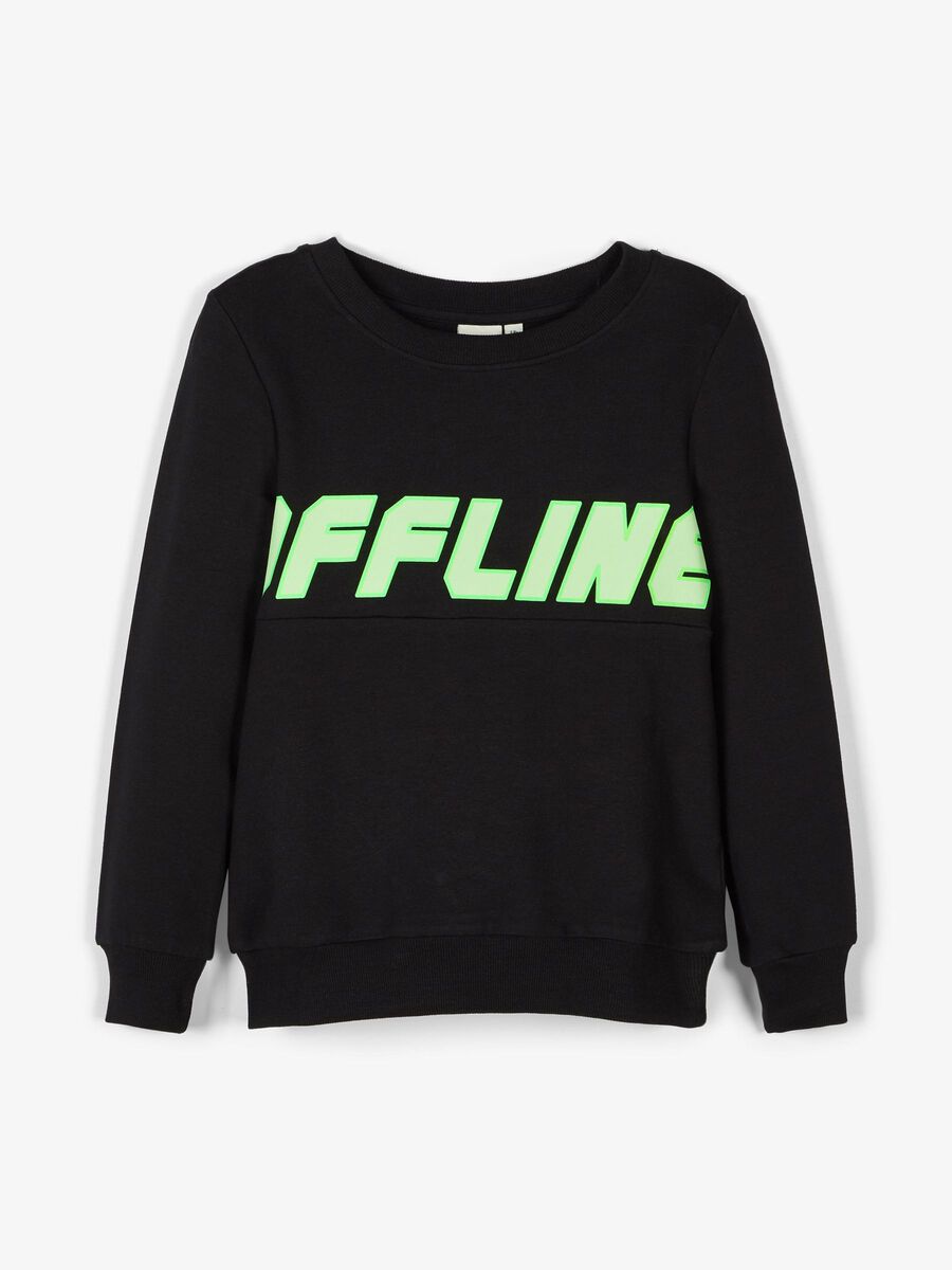 Name it IMPRIMÉ FLUO SWEAT-SHIRT, Black, highres - 13181028_Black_003.jpg