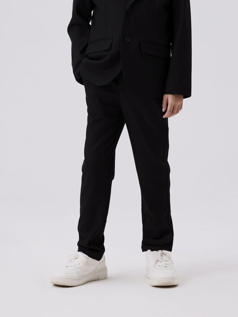 name it REGULAR FIT TROUSERS, Black, highres - 13211520_Black_008.jpg