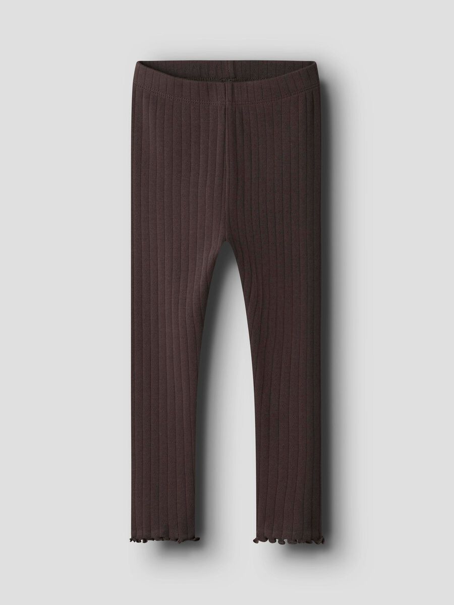 name it MAILLE CÔTELÉE LEGGINGS, Seal Brown, highres - 13245358_SealBrown_003.jpg
