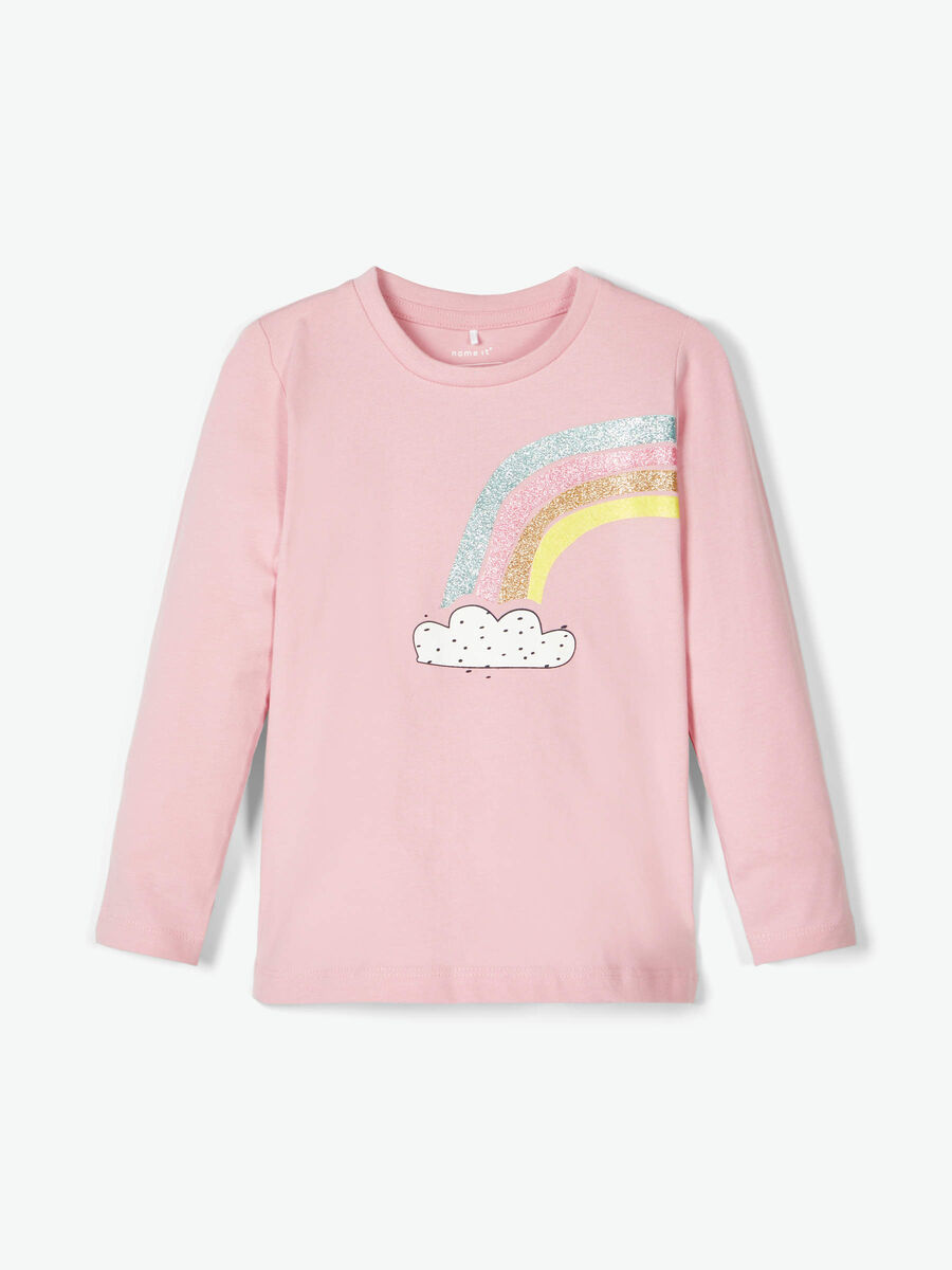 Name it GLITZERREGENBOGEN PRINT LONGSLEEVE, Pink Nectar, highres - 13181043_PinkNectar_003.jpg