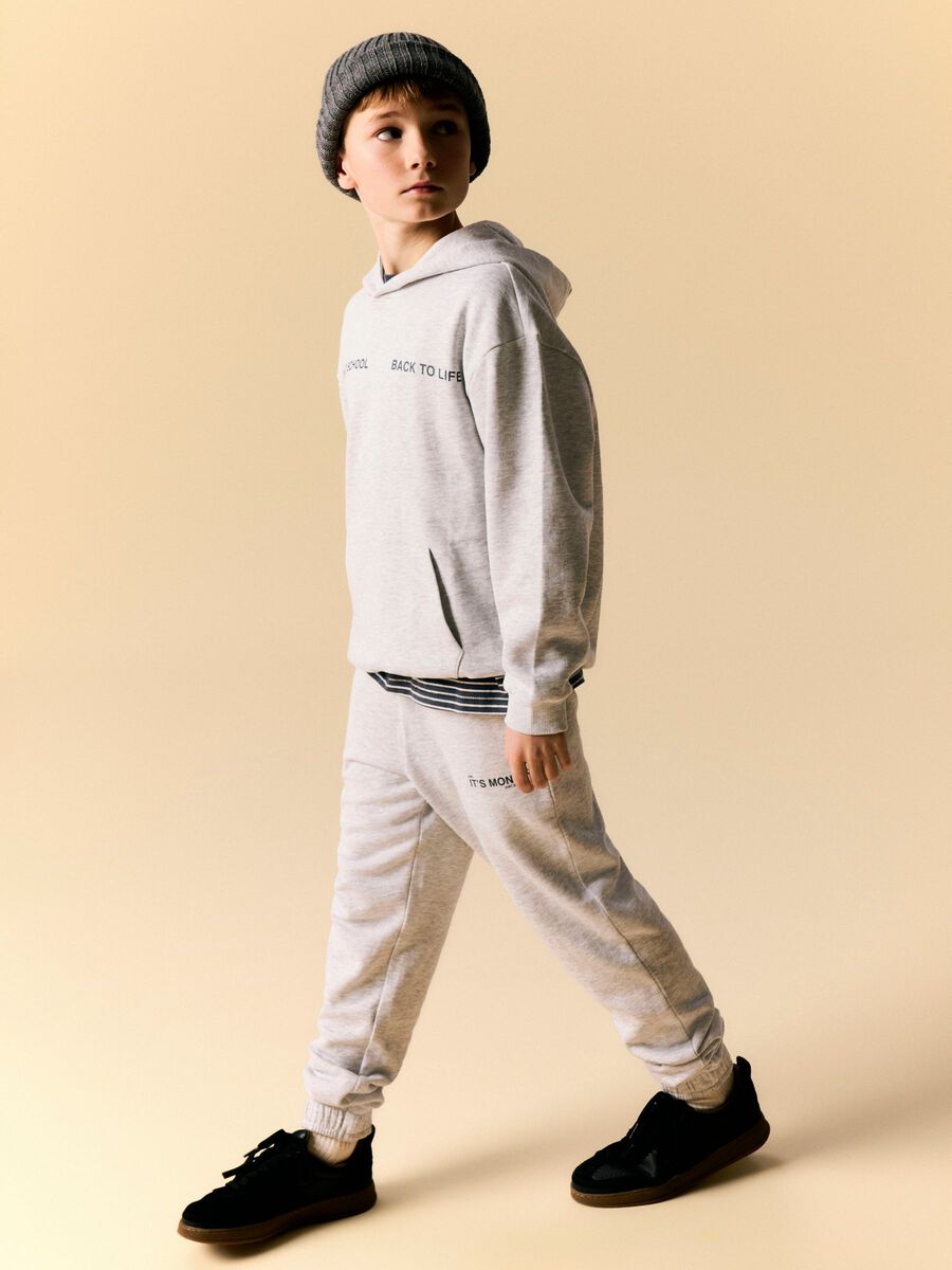 Product carousel image 2 ORGANIC COTTON HOODIE, Light Grey Melange