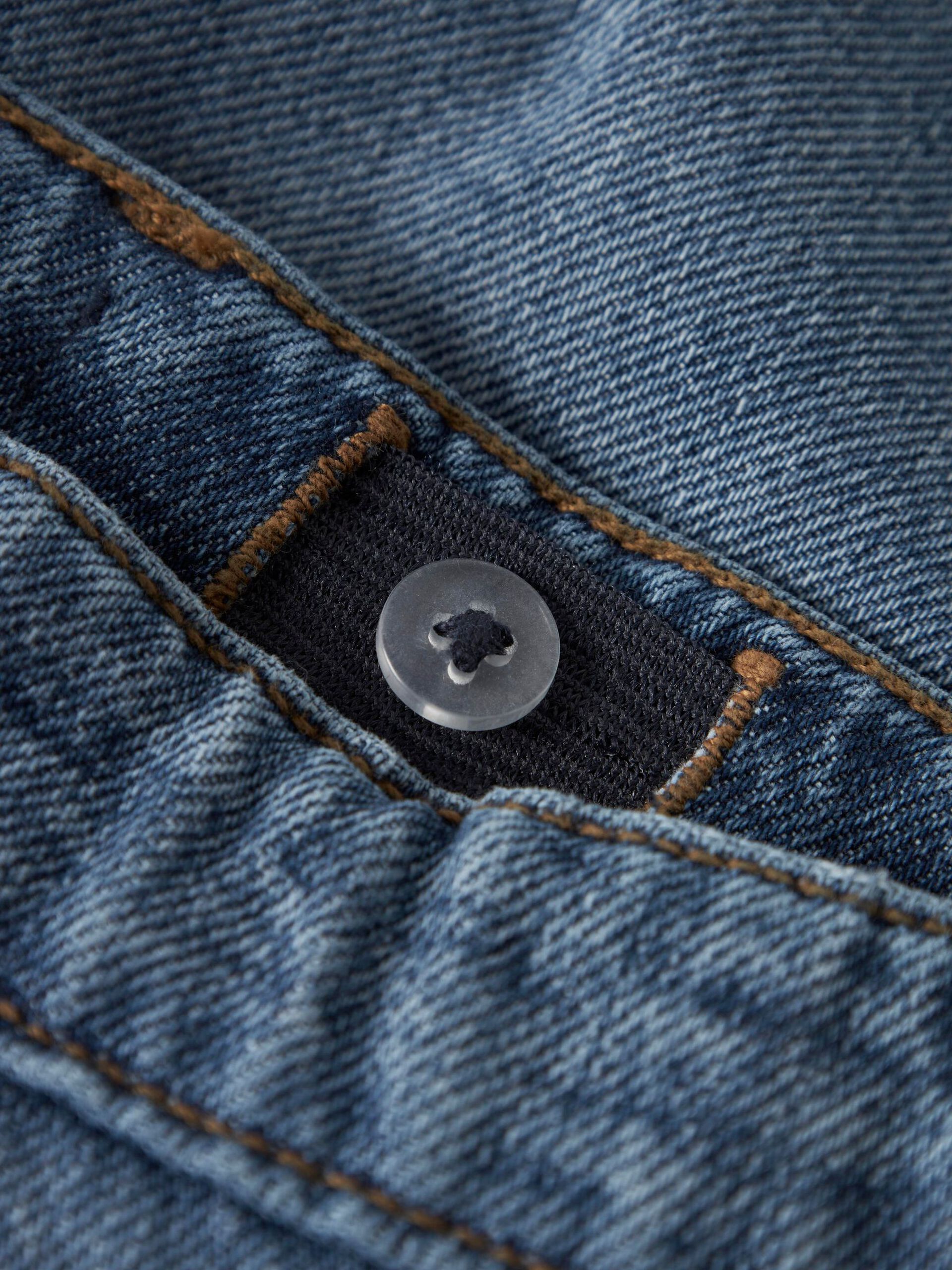 Carousel image - STRAIGHT LEG JEANS, Dark Blue Denim | 7