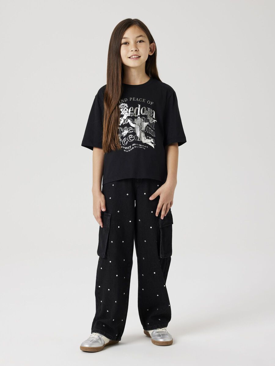 name it REGULAR FIT T-SHIRT, Black, highres - 13236161_Black_007.jpg