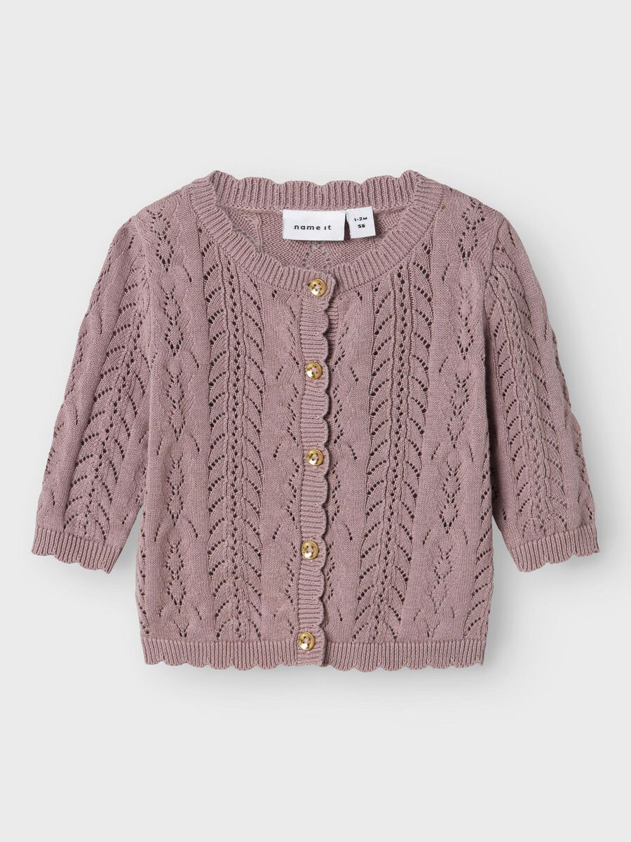 name it ORGANIC COTTON KNITTED CARDIGAN, Purple Dove, highres - 13242241_PurpleDove_003.jpg