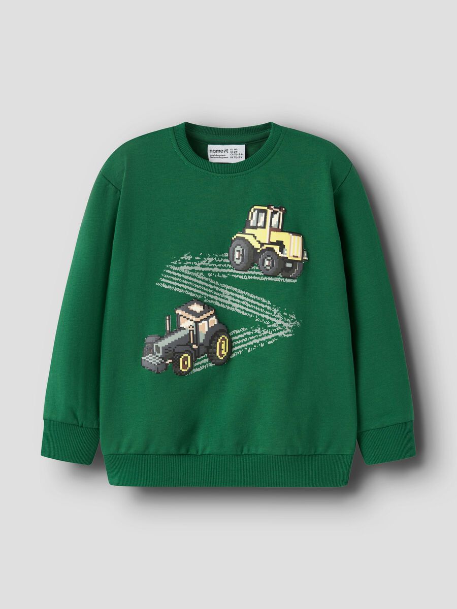 Carousel image 1 REGULAR FIT SWEATSHIRT, Verdant Green