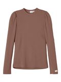 Name it MERINO WOOL LONG SLEEVED TOP, Cognac, highres - 13199569_Cognac_001.jpg