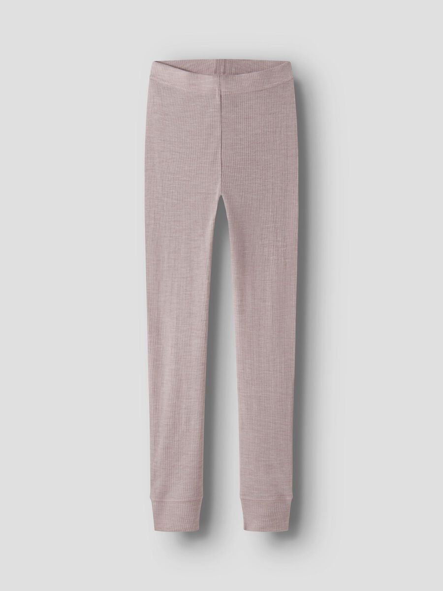 Carousel image 1 MERINO WOOL LEGGINGS, Violet Ice