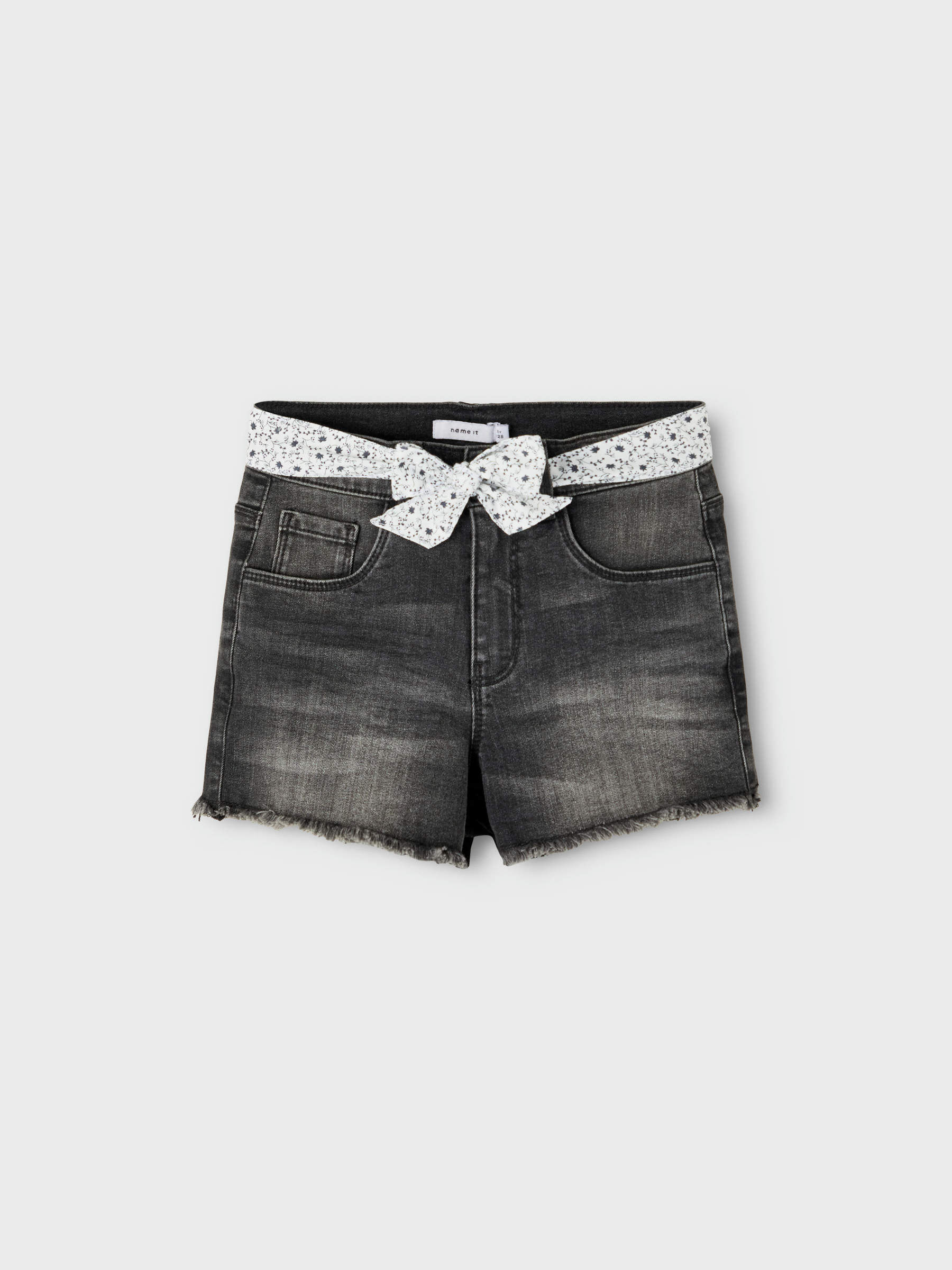 BAGGY FIT DENIM SHORTS (Black) from 
