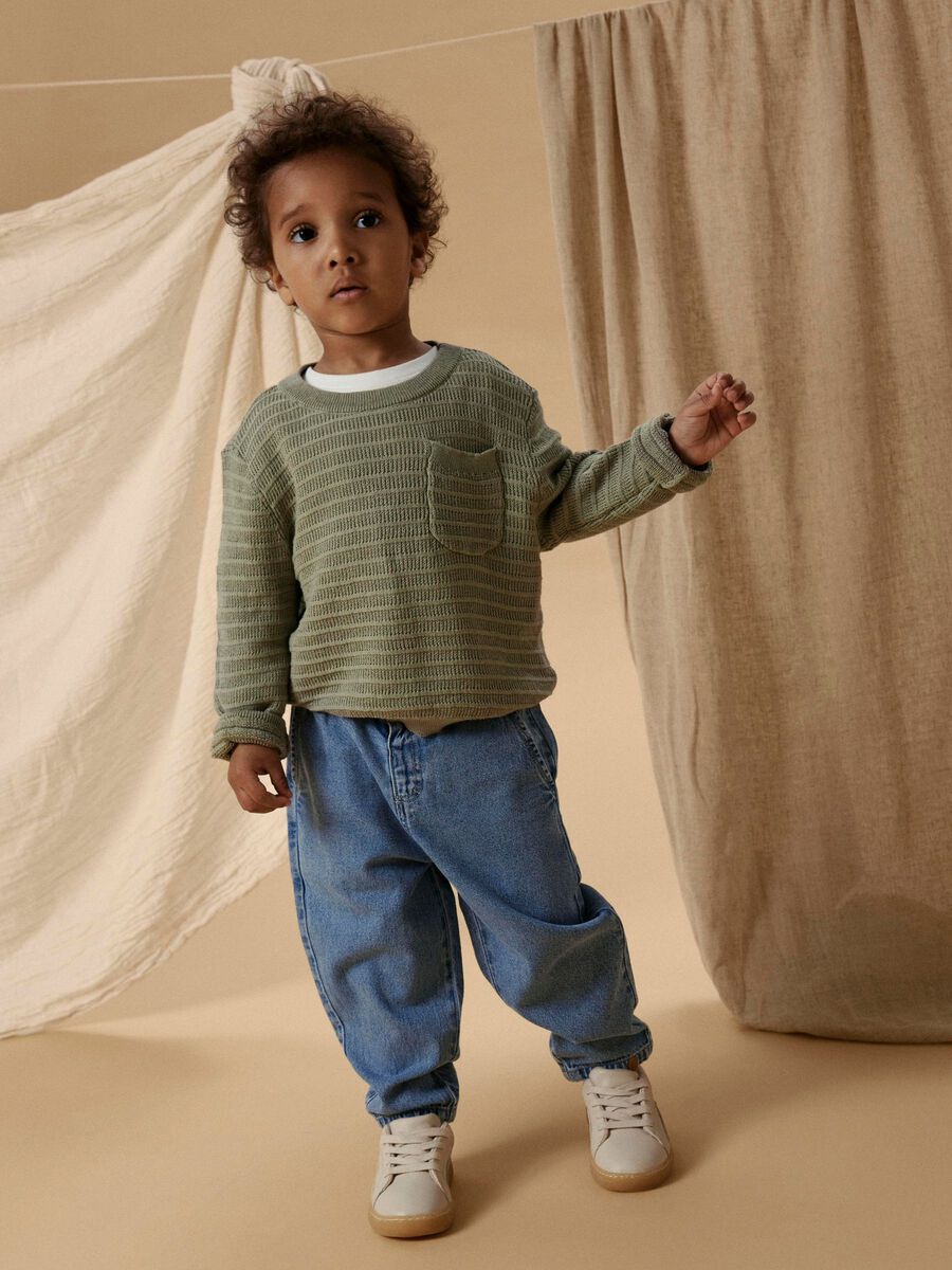 Product carousel image - REGULAR FIT GEBREIDE TOP, Seagrass | 2