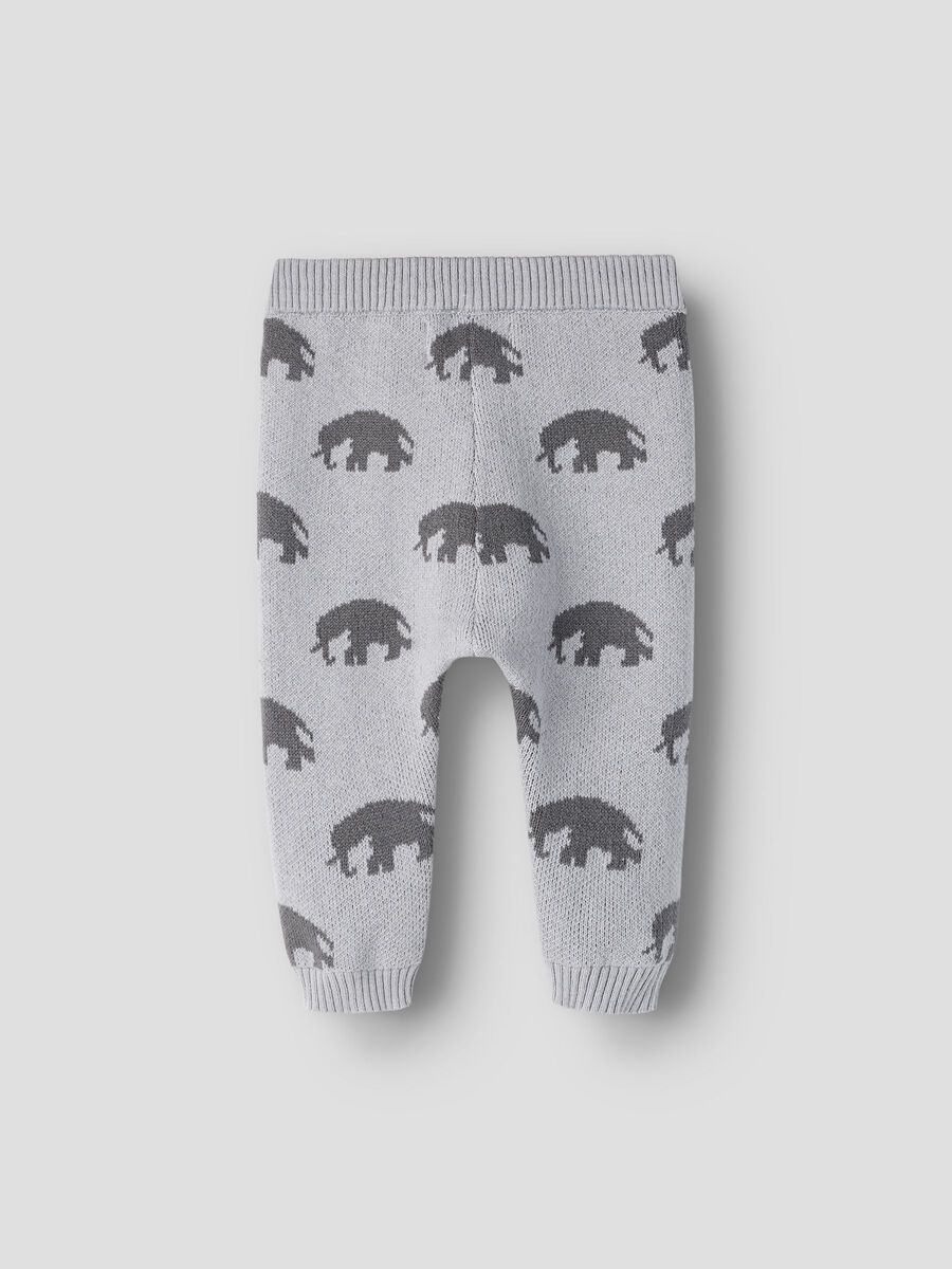 Product carousel image - REGULAR FIT KNITTED TROUSERS, Sleet | 2