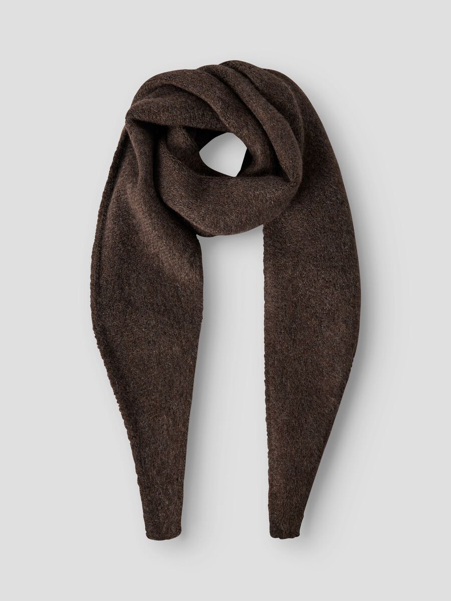 Product carousel image - STRICK SCHAL, Chocolate Brown | 1
