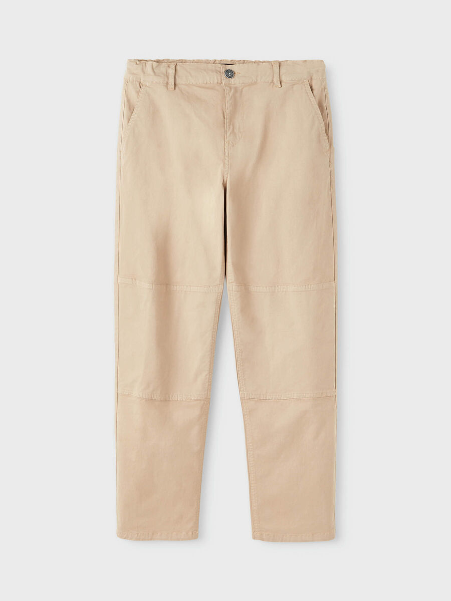 Name it STRAIGHT FIT TWILL TROUSERS, White Pepper, highres - 13206199_WhitePepper_003.jpg