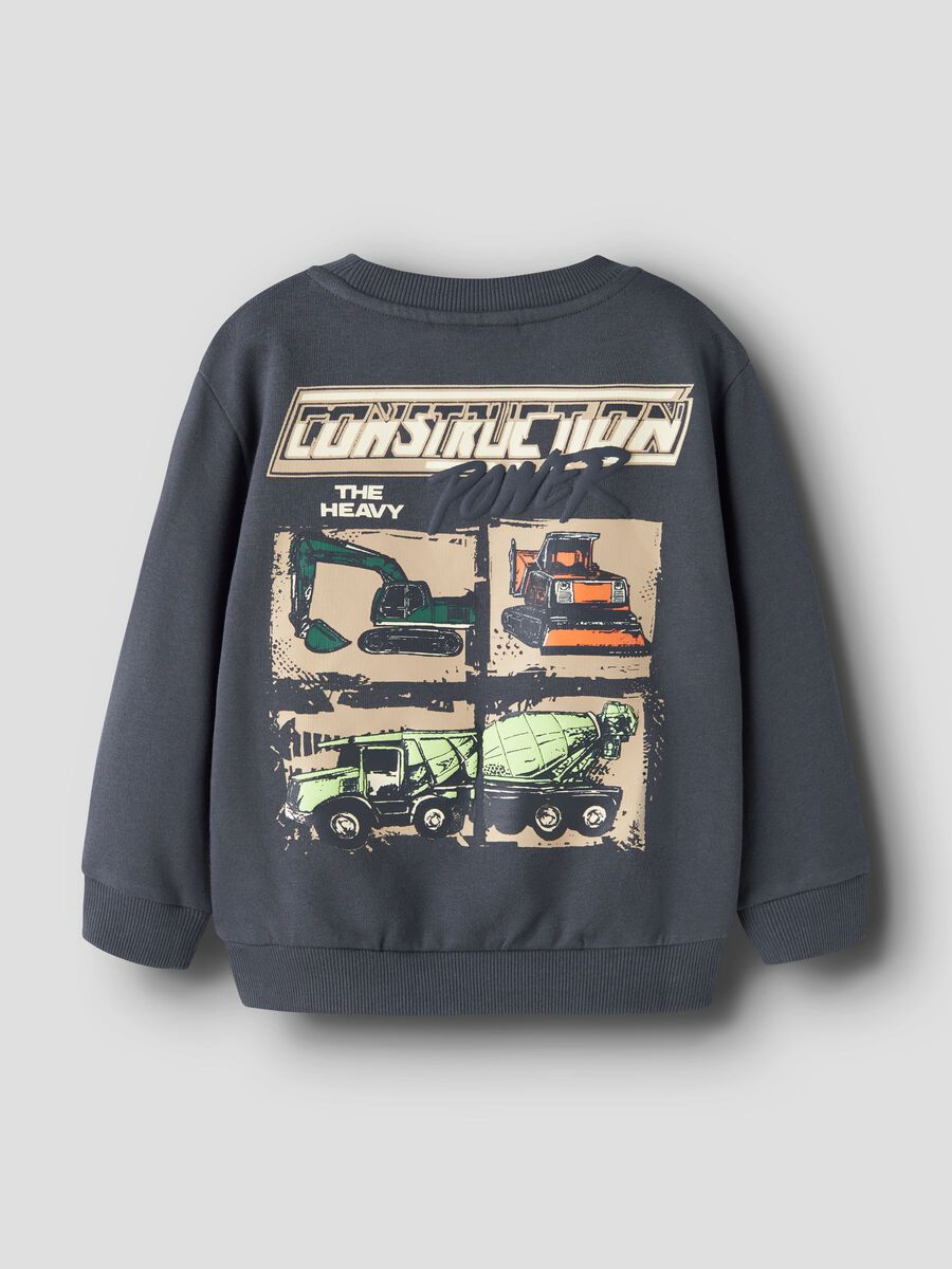 Product carousel image 2 ORGANIC COTTON SWEATSHIRT, Ombre Blue