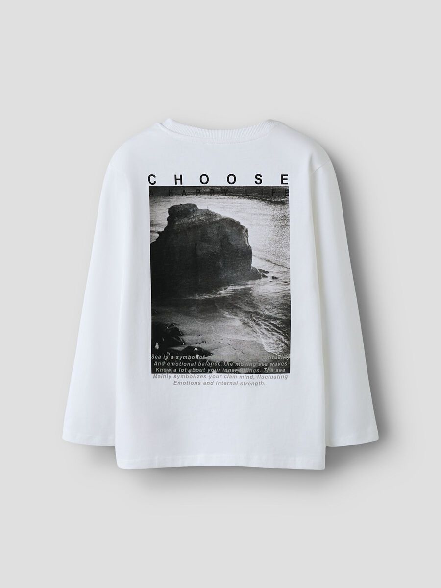 Product carousel image - ORGANIC COTTON LONG-SLEEVED T-SHIRT, Bright White | 2
