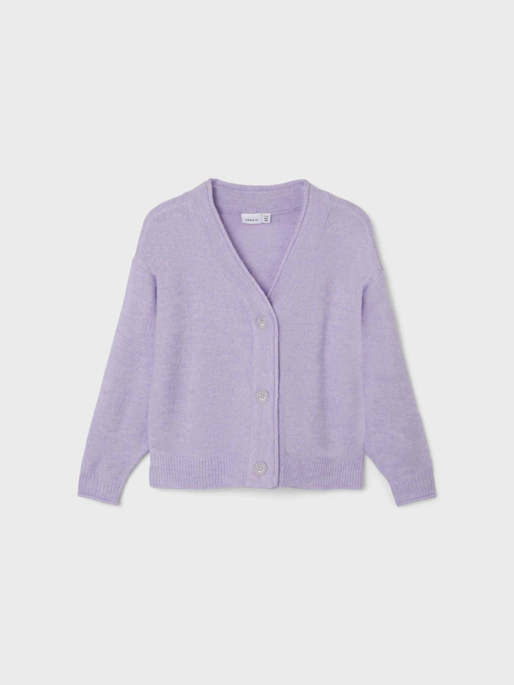 Light purple best sale cardigan outfit