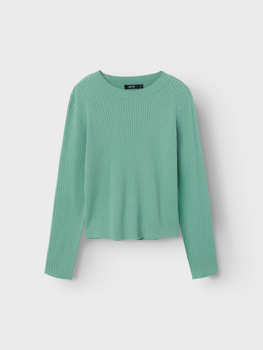 name it LONG SLEEVED KNITTED PULLOVER, Creme De Menthe, highres - 13225571_CremeDeMenthe_003.jpg