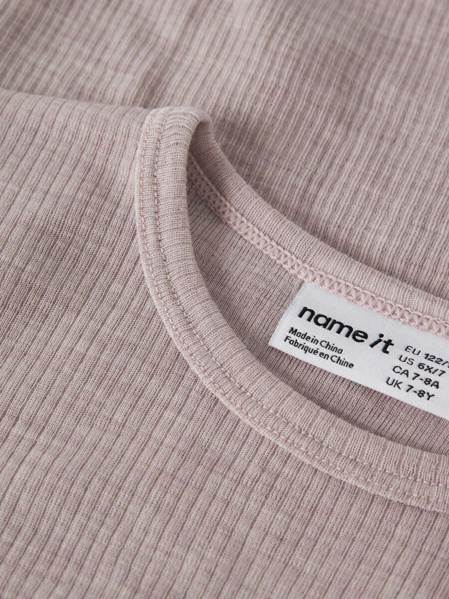 Carousel image 4 MERINO WOOL T-SHIRT, Violet Ice