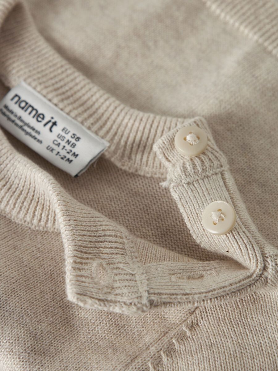 Carousel image 4 ORGANIC COTTON KNITTED PULLOVER, Peyote Melange