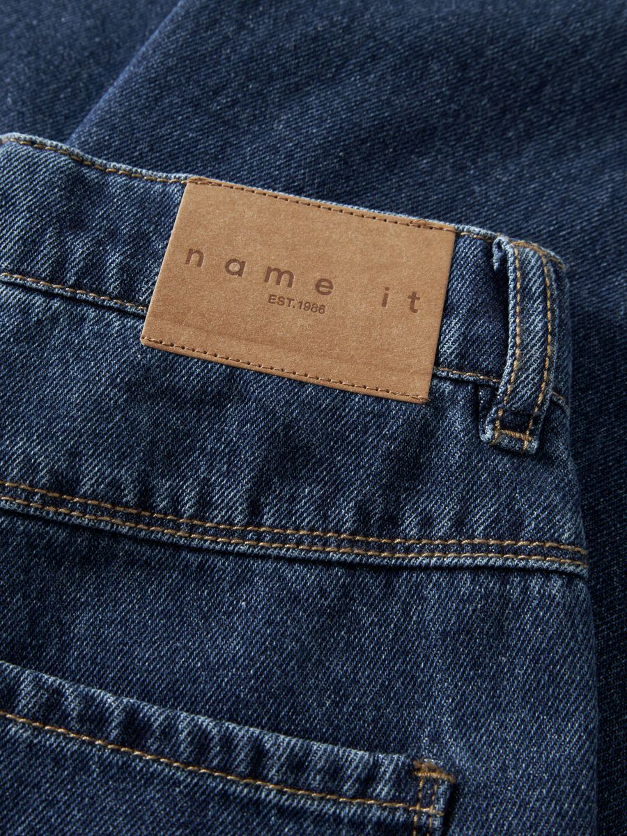 Carousel image - EXTRA WIDE LEG JEANS, Dark Blue Denim | 6