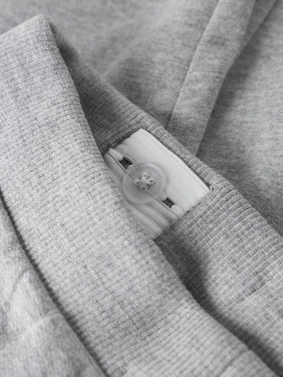 Carousel image 5 ORGANIC COTTON SWEAT PANTS, Grey Melange