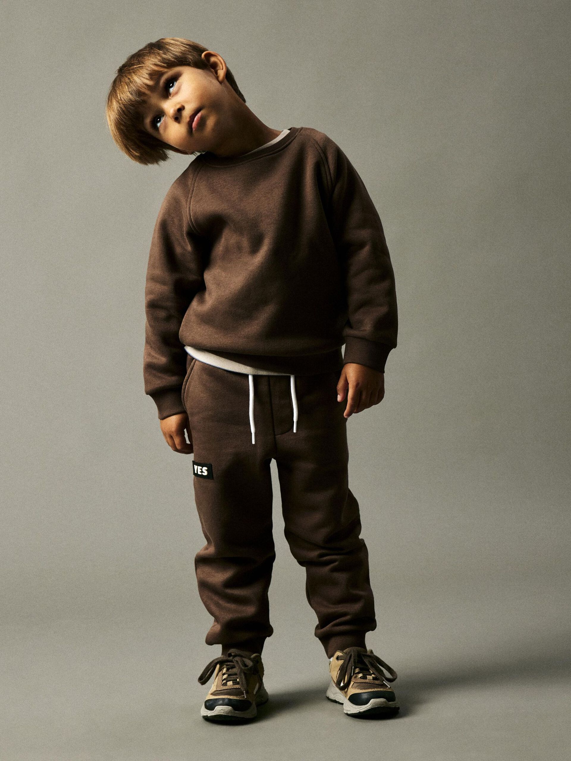 Carousel image - REGULAR FIT SWEATSHIRT, Chocolate Martini | 3