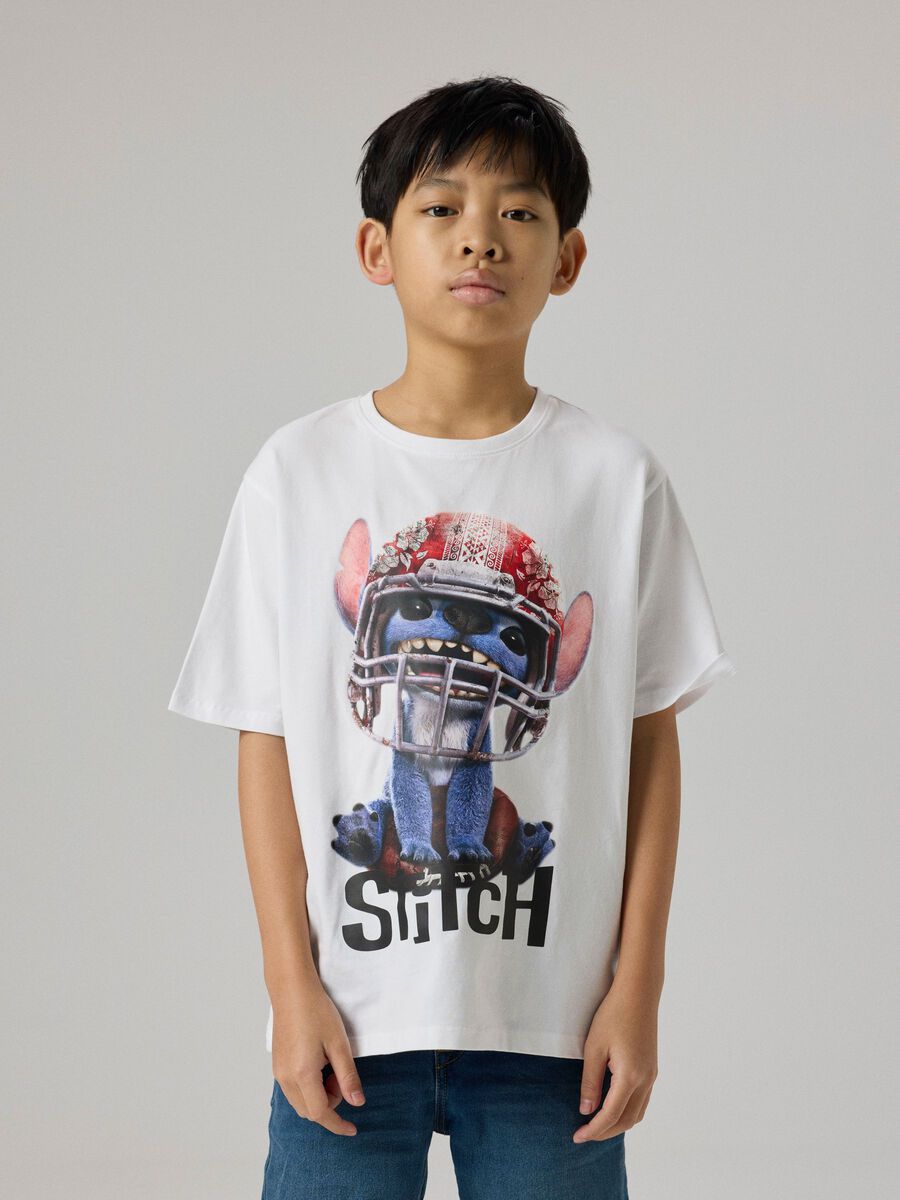 Product carousel image 1 STITCH T-SHIRT, Bright White