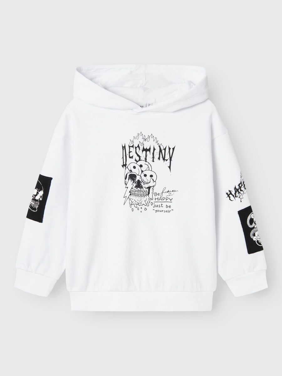 name it ORGANIC COTTON HOODIE, Bright White, highres - 13236403_BrightWhite_003.jpg