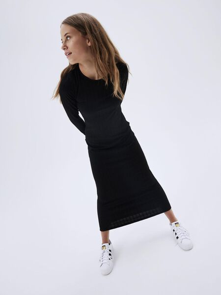 Name it LONG RIB DRESS, Black, highres - 13232953_Black_007.jpg