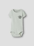 Product image thumbnail - ORGANIC COTTON ROMPER, Pale Aqua | 1