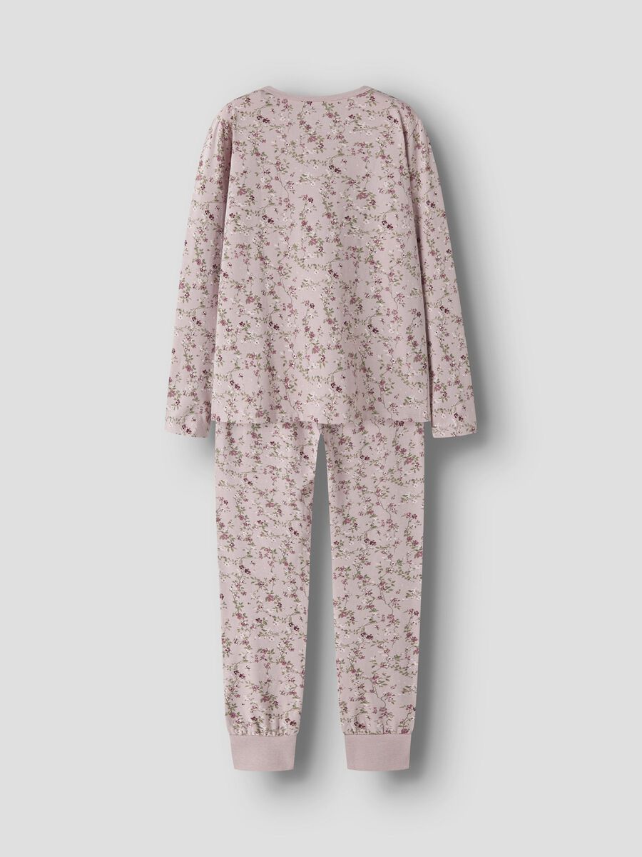 Carousel image - &Oslash;KOLOGISK BOMULD PYJAMASS&AElig;T, Violet Ice | 3