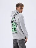 Product image thumbnail - LOOSE FIT HOODIE, Light Grey Melange | 2