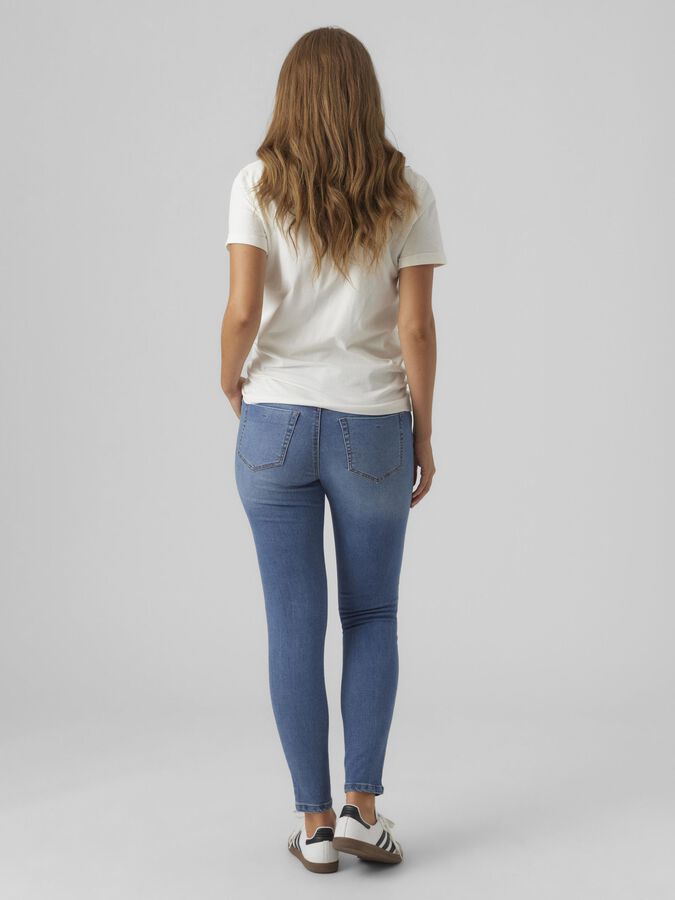 Mlevans slim jeans w. elastic slim maternity fit jeans