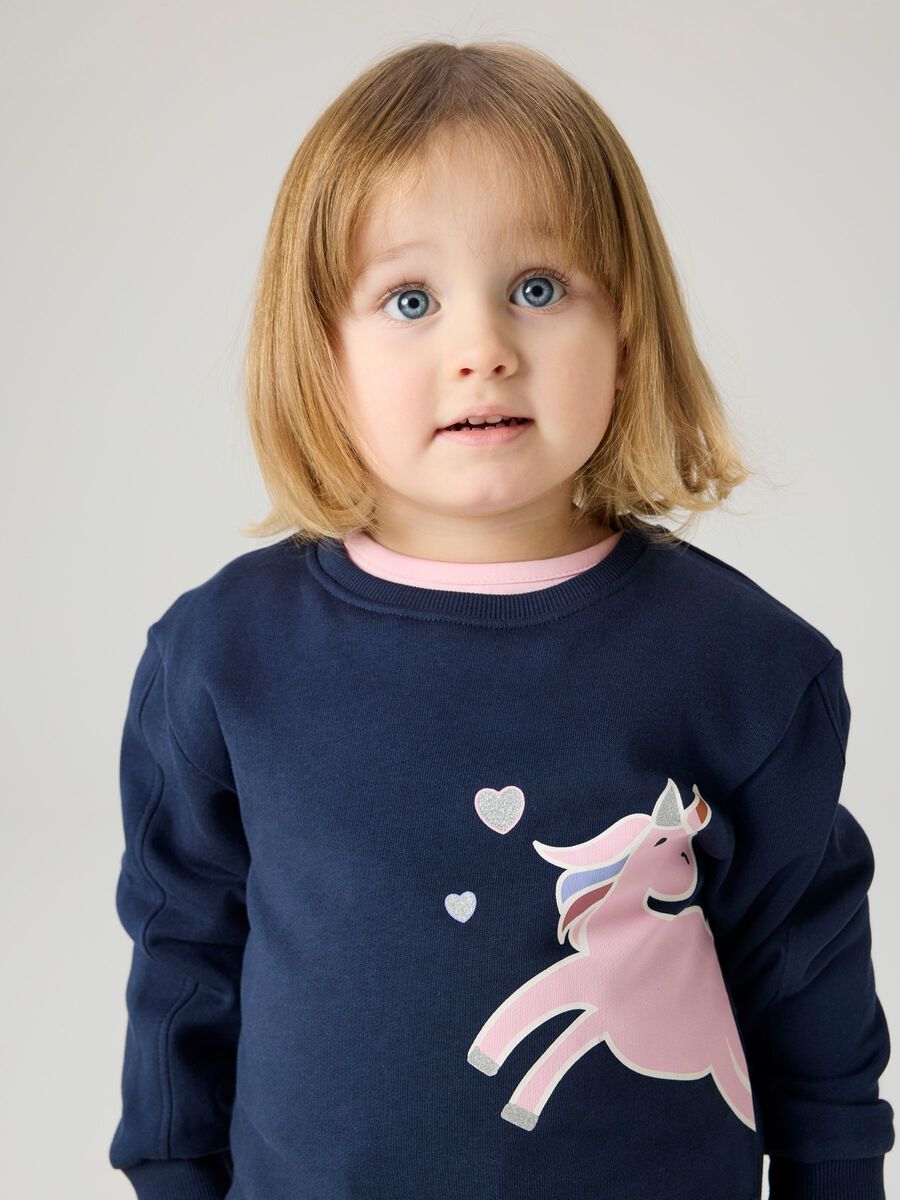Product carousel image - ORGANIC COTTON SWEATSHIRT, Navy Blazer | 1