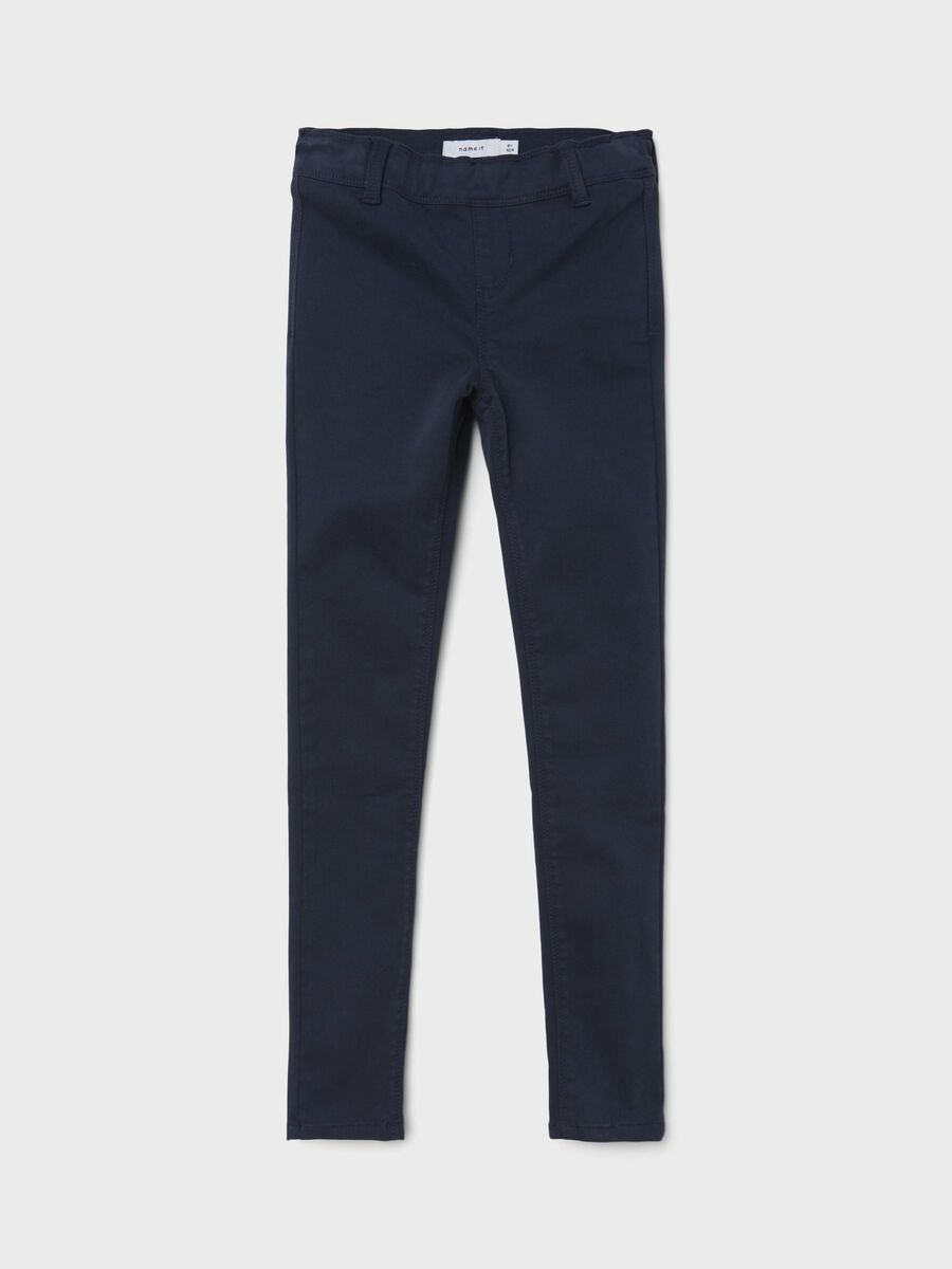 Carousel image 1 COTTON TWILL LEGGINGS, Dark Sapphire