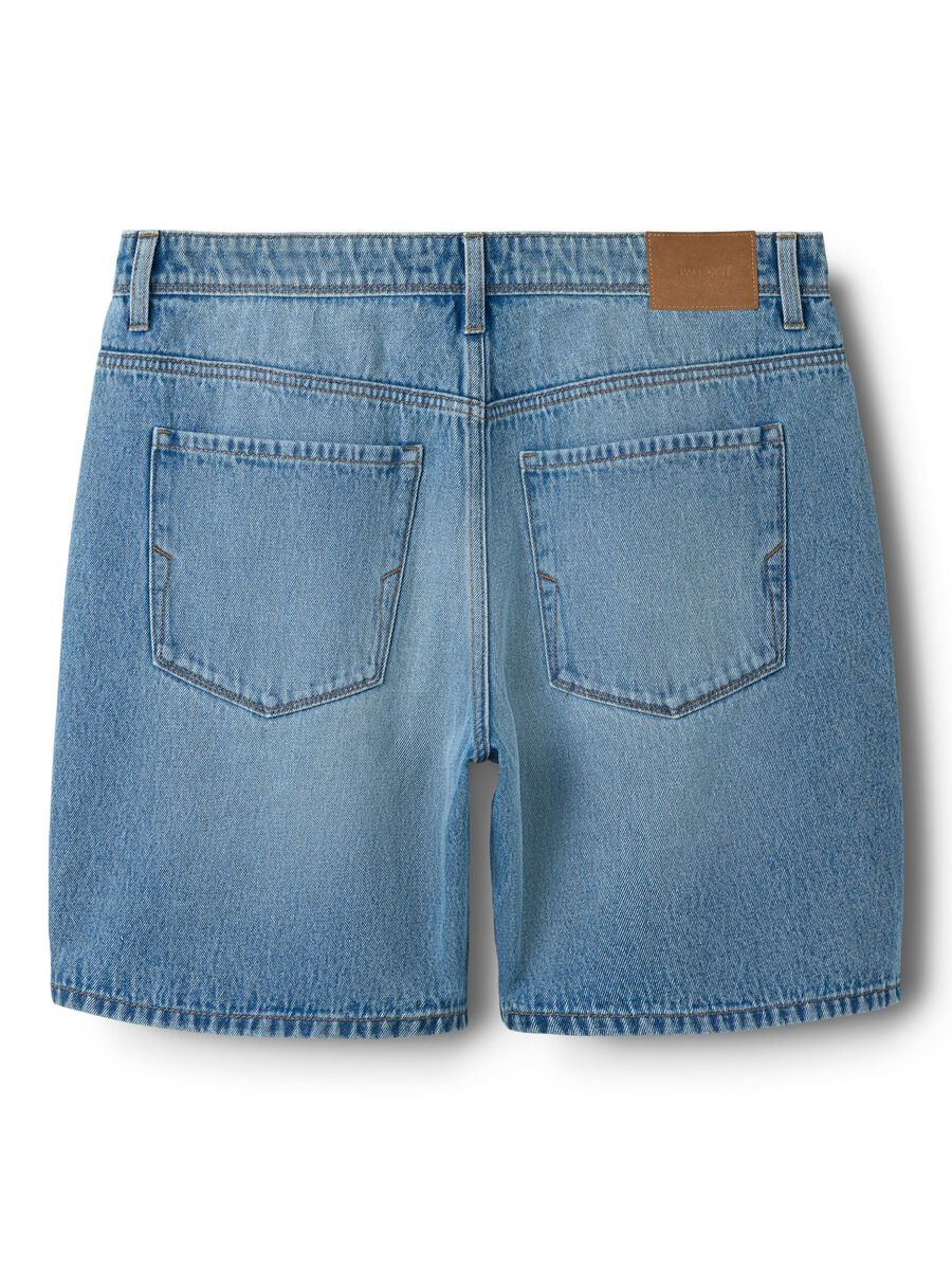 Carousel image 3 BAGGY LOOSE DENIM SHORTS, Light Blue Denim