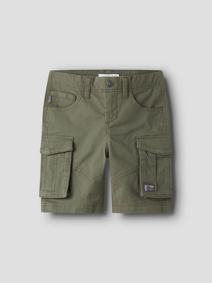 name it REGULAR FIT SHORTS, Deep Lichen Green, highres - 13198124_DeepLichenGreen_003.jpg