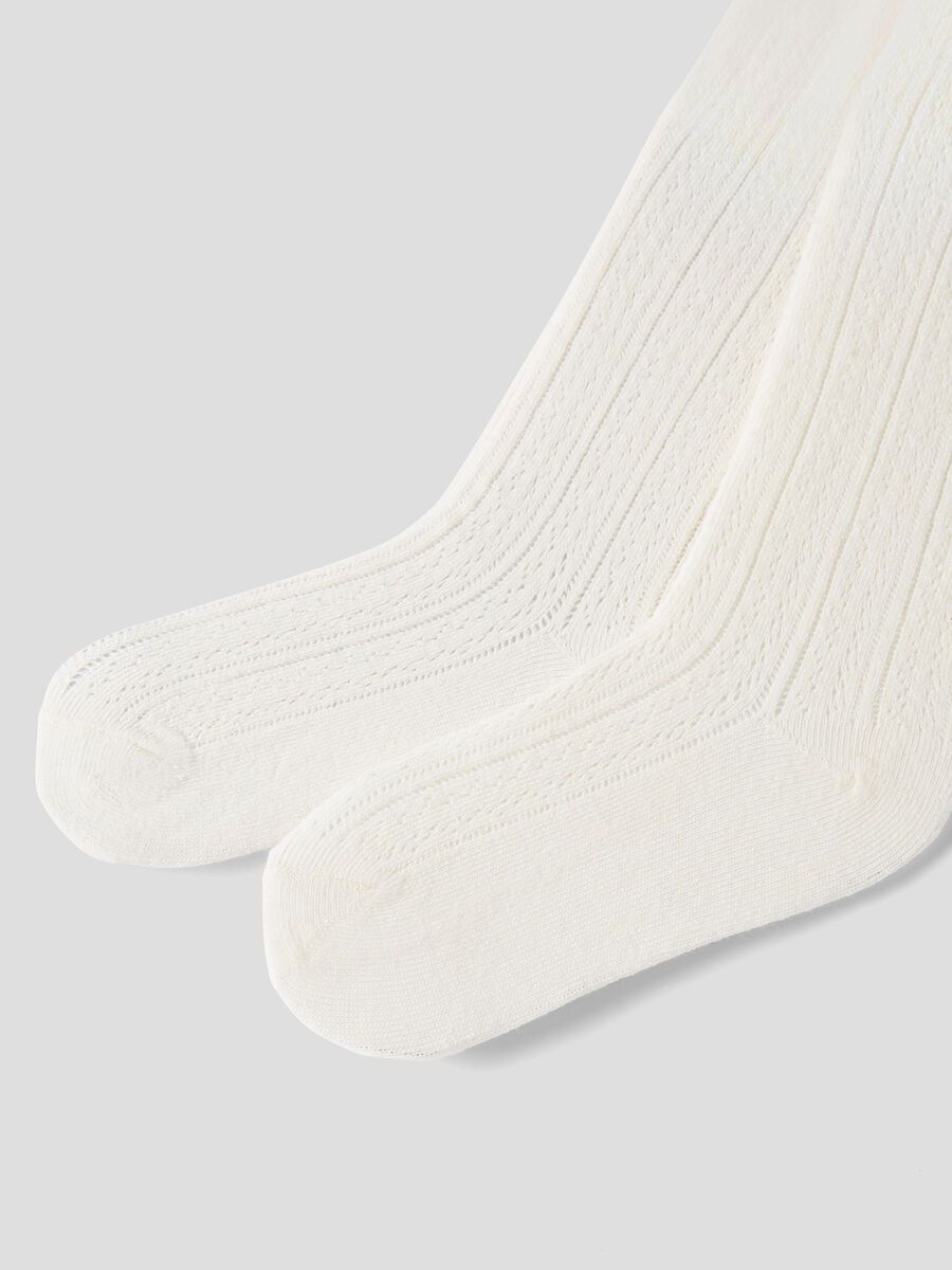 Carousel image - RIB KNITTED PANTYHOSE, Turtledove | 3